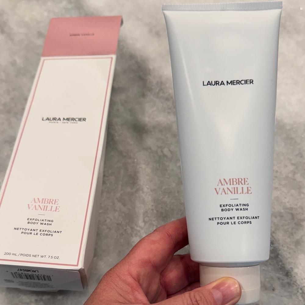 Laura Mercier Ambre Vanille Exfoliating Body Wash Full Size NWT
